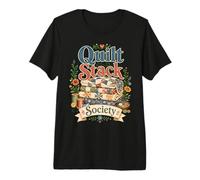 Quilt Stack Society Quilting Club Maglietta Premium