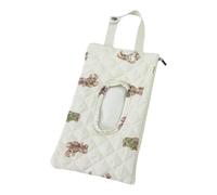 Quilted Baby Wipe Holder with Lanyard Portable Hanging Wet Wipes Bag Large Capacity Reusable Wipe Pouch Daily Travel Carrying Purse (Brown Bear) (style2)