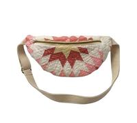 Quilted Bag - Shoulder Pouch | Boho Purse Storage for Casual Gear, Carry Pack with Zipper, Cross body Storage with Soft Lining, Portable Fashion Bag for Outdoor Organizer Everyday Use