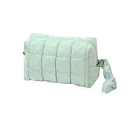 Quilted Toiletry Cosmetic Bag - Makeup Organizer Pouch, Travel Toiletry for Wife Girlfriend Students, Polyester Cosmetic Storage with Ipsticks Lotion Eyeshadow, Makeup Bag with Multi Compartments