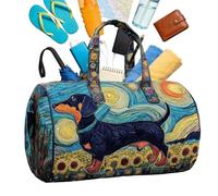 Quilted Tote Bag, Large Capacity Retro Purse Handbag, Animal Pattern Quilted Bag for Women, Durable Soft Material, Comfortable Shoulder Straps, Versatile Carryall for Work, Travel, School, and Office