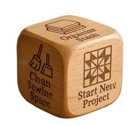 Quilter Dadi, Legno Quilting Decisione Dadi, Creativo Cucito Dadis Strumento Con 6 Attività Quilting Incise, Divertente Fatto Mano Progetti Cucito Decisione Dadis, Per Quilter Sarti Artigianato Amanti