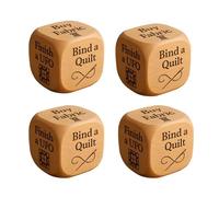 Quilter's Decision, Dadi in legno fatti a mano, per quilting e avventura, con 6 attività di cucito incise, regalo creativo per quilter, amanti del fai da te, per stimolare l'ispirazione e superare i