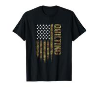 Quilting Camouflage Patriottica US American Flag Maglietta