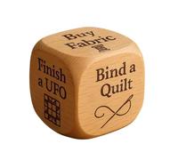 Quilting Decision Dice, Creative 6-Sided Tool With Engraved Sewing Tasks, Handmade Wood Sewing Tasks Dice For Craft Lovers Sewists Enthusiasts Lovers