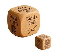Quilting Decision Dice - Legno 1,97 x 1,97 in Sewing Tasks Dice Handmade Crafting Tool | Natural Finish Creative Inspiration Dices for Quilting, Sewing, Crafting, Brainstorming