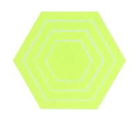 Quilting Hex Template Acrylic Multifunctional Sewing Hex Ruler Drawing Tool for Tailors Embroidery Enthusiasts 4PCS Set Clear Quilting Template