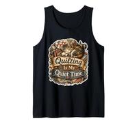 Quilting Is My Quiet Time Gatto Patchwork Canotta