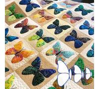 Quilting Made Simple con modelli di farfalle stencil acrilici per disegni tessili unici (S)