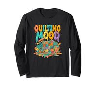 Quilting Mood Colorful Patchwork Quilter Life Maglia a Manica