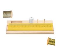 Quilting Ruler Rack - Sewing Tool Holder, Craft Ruler Organizer | Beech Wood Storage Stand, Multi-Rod Quilt Rack for Pins, Bobbins, Tacks, Pattern Guides, Sewing Accessories wood