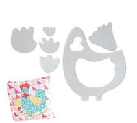 Quilting Template - Acrylic, 7.87x6.69in Stencil Tool Precision Crafting | Reusable Sewing Quilting Guide For Cushions, Wall Decor, Quiltings Template For Beginners, DIY Projects