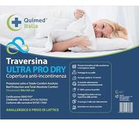 QUIMED ITALIA - Traversa impermeabile, assorbente e riutilizzabile fino a 500 lavaggi, anallergico, misura 90x160 cm, coprimaterasso matrimoniale impermeabile