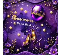 Quinceañera Guest Book - My 15th Birthday: Purple and Gold Keepsake: Softcover | 8.5 x 8.5 inches (21 x 21 cm) | 120 blank pages