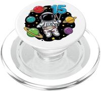Quindicesimo Compleanno Astronauta Pianeti 15 ° Carino Spazio PopSockets PopGrip per MagSafe