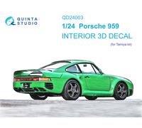 Quinta Studio 1/24 Porsche 959 Interni stampati e colorati in 3D (Tamiya)