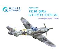Quinta Studio 1/32 Bf 109F2/F4 interni stampati in 3D e colorati (Hasegawa)