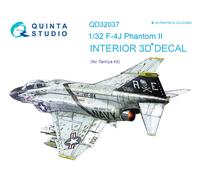 Quinta Studio 1/32 F-4J interni stampati in 3D e colorati su carta...