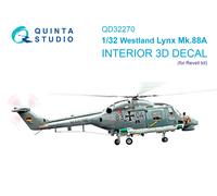 Quinta Studio 1/32 Lynx Mk88a interni stampati in 3D e colorati (Revell)