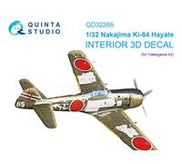 Quinta Studio 1/32 Nakajima Ki-84 Hayate Interno stampato in 3D (Hasegawa)