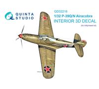 Quinta Studio 1/32 P-39Q/N Airacobra interni stampati in 3D e colorati...