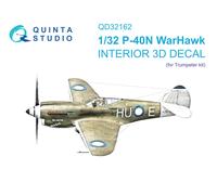 Quinta Studio 1/32 P-40N Warhawk interno stampato in 3D e colorato...