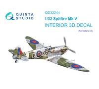 Quinta Studio 1/32 Spitfire Mk.V interno stampato in 3D e colorato (Kotare)