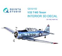 Quinta Studio 1/32 T-6G interno stampato in 3D e colorato su carta...