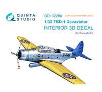 Quinta Studio 1/32 TBD-1 Devastator interno stampato in 3D e colorato...