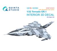 Quinta Studio 1/32 Tornado Gr.1 Interno stampato in 3D e colorato (Italeri)