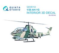 Quinta Studio 1/35 AH-1G Cobra interni stampati e colorati (ICM)