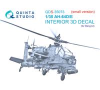 Quinta Studio 1/35 AH-64D Baie avioniche avanzate in avanti 3D-interni (Meng)