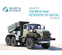 Quinta Studio 1/35 BM-21 gradi stampati in 3D e interni colorati (Zvezda)