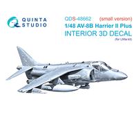 Quinta Studio 1/48 AV-8B Harrier II Plus Interno stampato in 3D (UMa) Small ver.