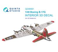 Quinta Studio 1/48 Boeing B-17G 3D-Printed & Colour Interior (modelli HD)