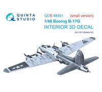 Quinta Studio 1/48 Boeing B-17G 3D-Printed Interior (modelli HK) small ver