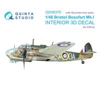 Quinta Studio 1/48 Bristol Beaufort Mk.I Interni stampati in 3D (ICM) (+...