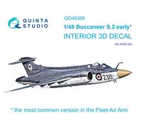 Quinta Studio 1/48 Buccaneer S.2 interni stampati in 3D e colorati (Airfix)