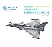 Quinta Studio 1/48 Dassault Rafale B Interno stampato in 3D (Revell) + parti 3D