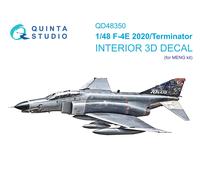Quinta Studio 1/48 F-4E 2020 Terminator interno stampato in 3D e colorato (MENG)