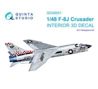 Quinta Studio 1/48 F-8J Crusader interni stampati in 3D (Hasegawa/Hobby 2000)