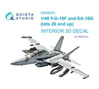 Quinta Studio 1/48 F/A-18F in ritardo / EA-18G Stampato in 3D e colorato...