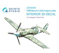 Quinta Studio 1/48 Macchi C.202 Folgore Late 3D-Interior (Hasegawa/Eduard)