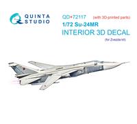 Quinta Studio 1/72 Su-24MR - Interni stampati in 3D e colorati (Zvezda) +...