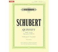 Quintet in a Op. Posth. 114 D667 Trout Quintet: For Violin, Viola, Cello, Double Bass and Piano, Conductor Score & Parts
