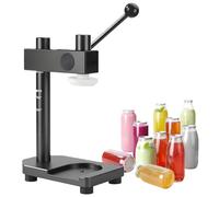 QuinteZhenTially Macchina Inscatolamento,Macchina Manuale Sigillatrice Lattine Bilanciere,Utensile Portatile Sigillare Barattoli,Sigillatura Facile, Diametro Sigillatura 51mm,per Bottiglie Grey