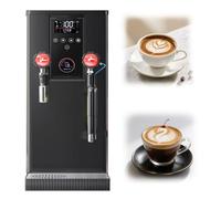 QuinteZhenTially Macchina Vapore Completamente Automatica,Montalatte Vapore Professionale Elettrico,Produzione Schiumare Commerciale, Display LCD,Schiumatore per Cappuccino,Latte,Macchiato White