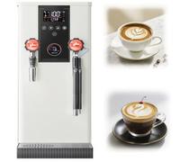 QuinteZhenTially Macchina Vapore Completamente Automatica,Montalatte Vapore Professionale Elettrico,Produzione Schiumare Commerciale, Display LCD,Schiumatore per Cappuccino,Latte,Macchiato Black