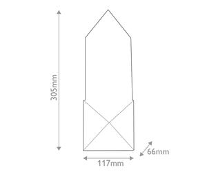Quintiesse Applique a LED CAESAR, ottone anticato, altezza 31 cm Metallo/alabastro Quintiesse