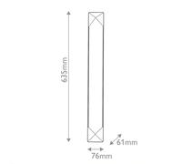 Quintiesse Applique a LED CAESAR, ottone anticato, altezza 64 cm Metallo/Alabastro Quintiesse